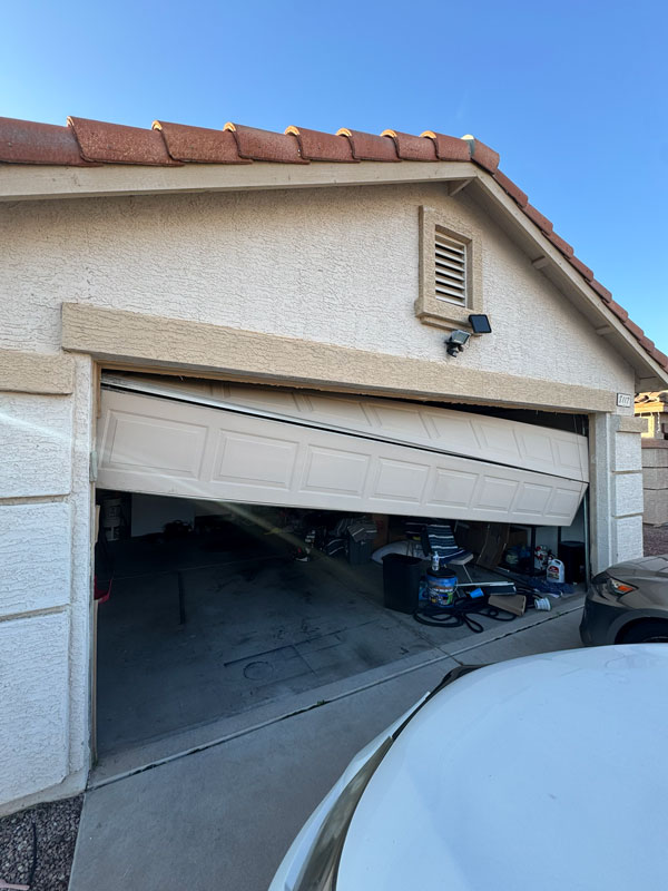 Garage door repair before