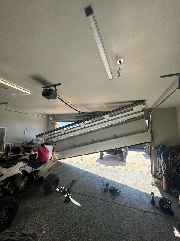 Garage door repair before