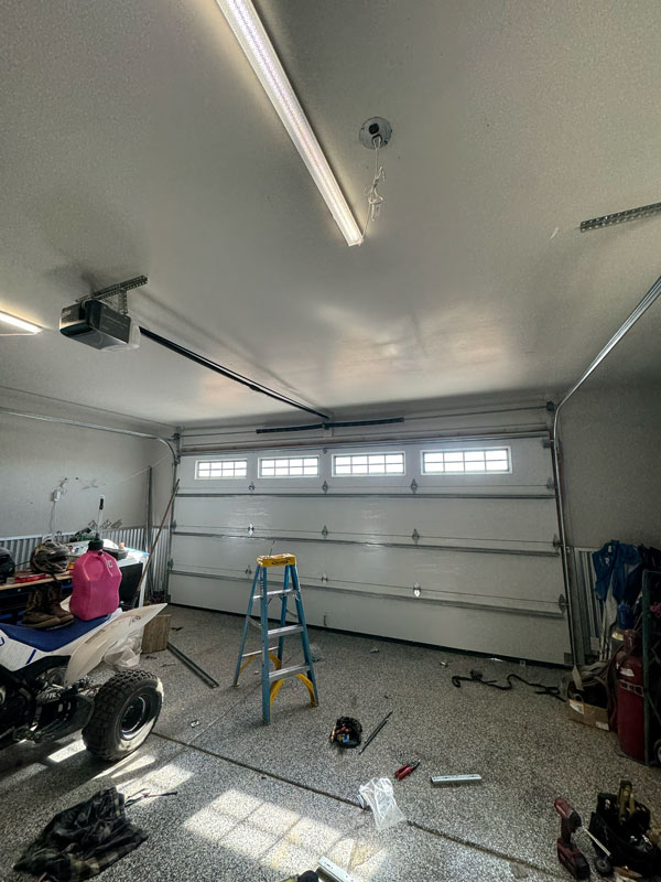 Garage door repair after
